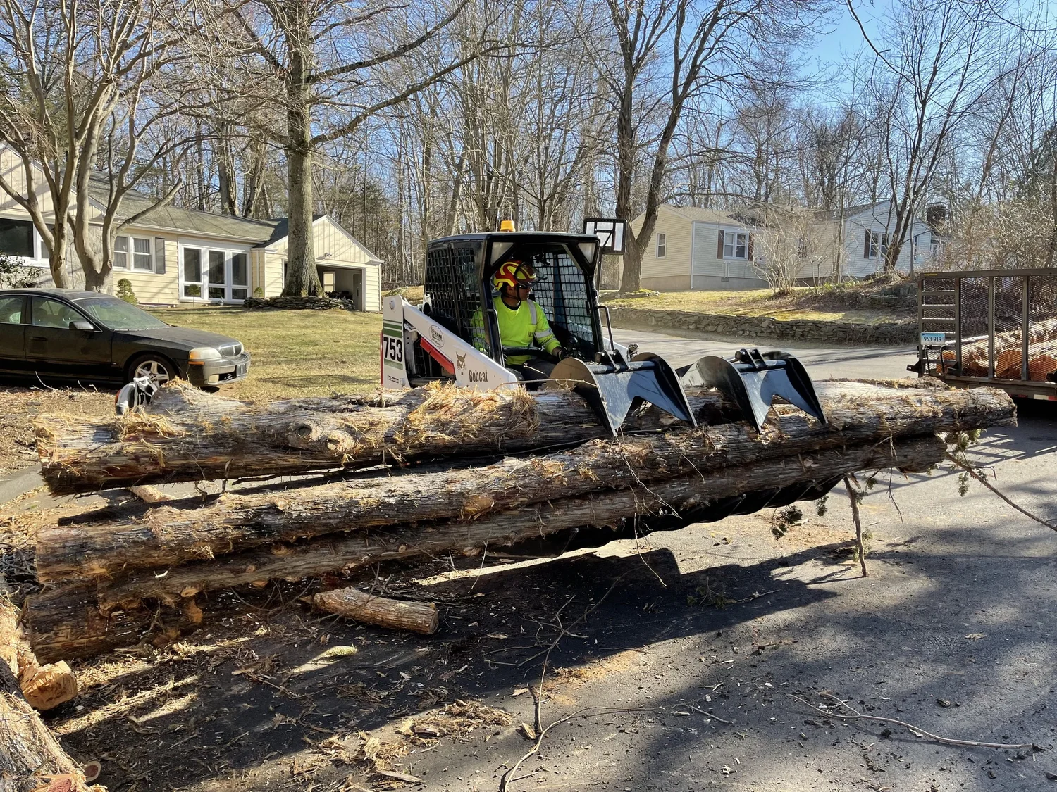 Rana equipment moving cut tree sections